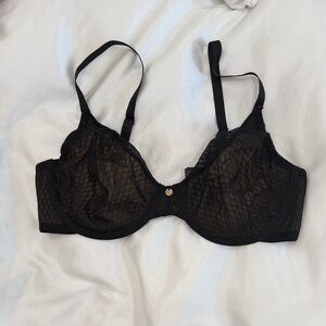 Natori Unlined Black Lace Bra
